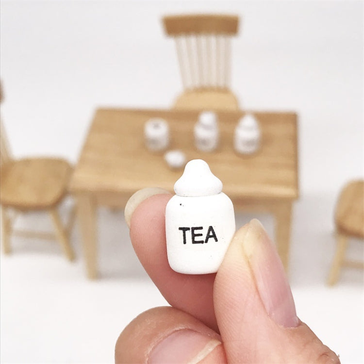 3 Sets 1:12 Mini Doll House Dollhouse Miniatures Furniture Food Play Tea Salt Jar 4 PCS / Set, 3 Sets Tea Salt Jar