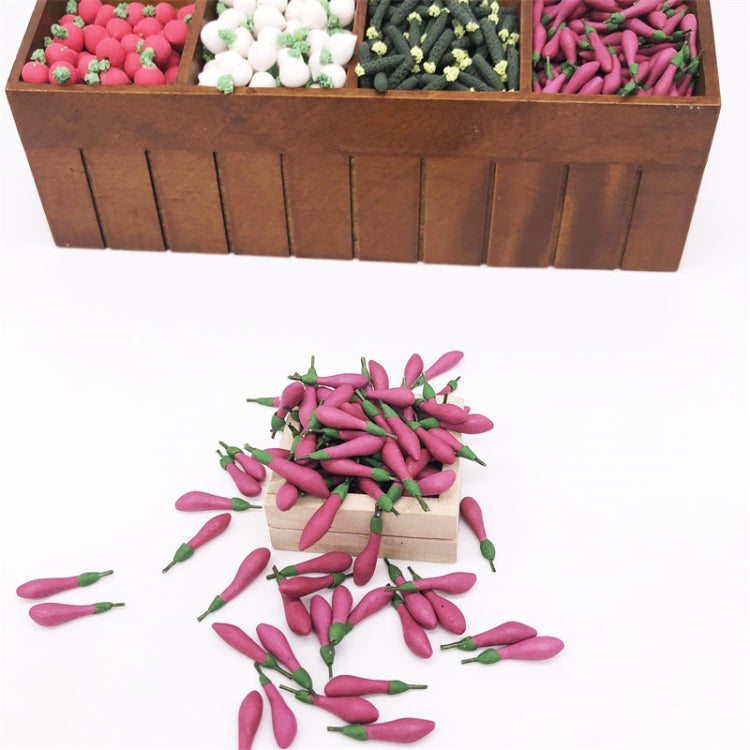 10 PCS 1:12 Mini House Toy Simulation Eggplant Vegetable Kitchen Decoration, 10 PCS Simulation Eggplant Vegetable