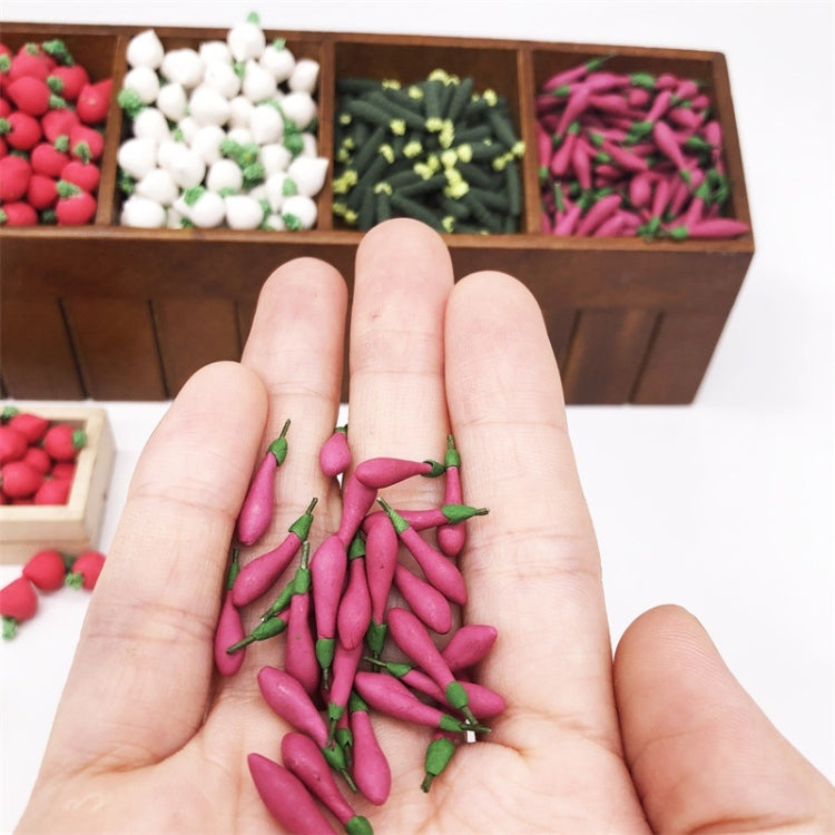 10 PCS 1:12 Mini House Toy Simulation Eggplant Vegetable Kitchen Decoration, 10 PCS Simulation Eggplant Vegetable