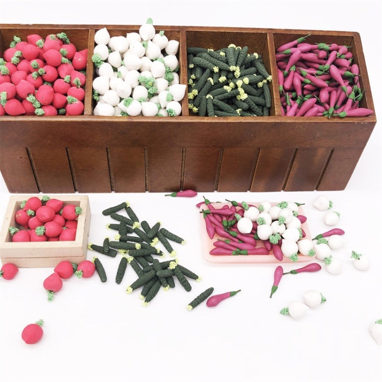 10 PCS 1:12 Mini House Toy Simulation Eggplant Vegetable Kitchen Decoration, 10 PCS Simulation Eggplant Vegetable
