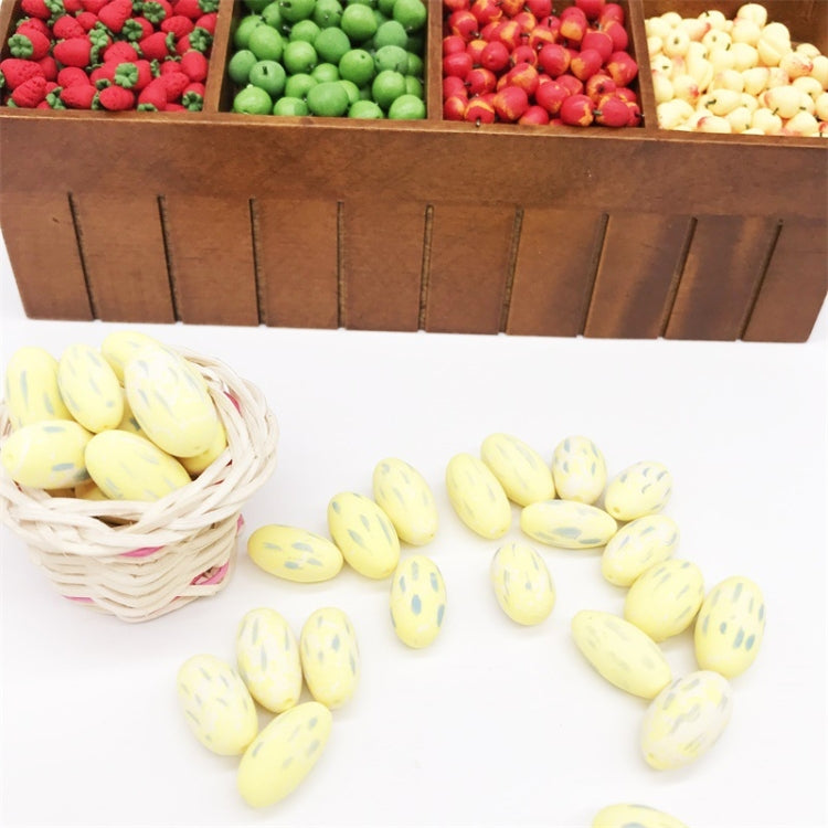 5 PCS 1:12 Mini House Toy Simulation Fruit Model Cantaloupe, 5 PCS Cantaloupe