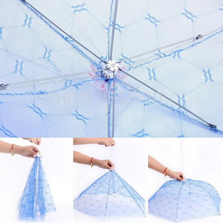 Lace Folding Dish Cover Mesh Cover Dish Dust-proof Printing Food Cover Fly-proof Cover Food Cover, Lace Folding Dish Cover