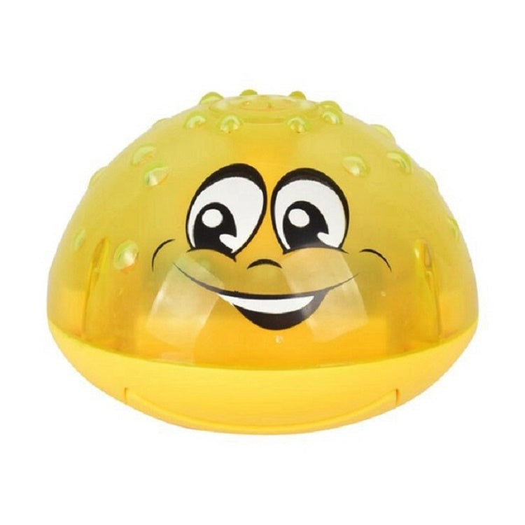 Baby Bathroom Play Water Bath Toy Children Electric Induction Sprinkler Ball with Light & Music, Red, Yellow, Red with Base, Yellow with Base