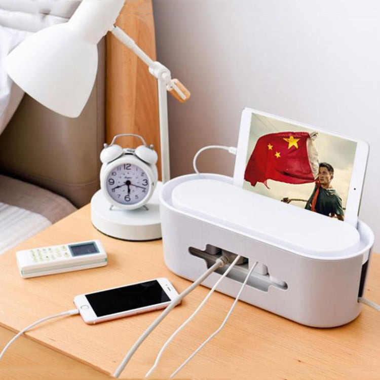 Home Cable Storage Box Hollow Wire Cord Safety Tidy Organizer Container, Normal