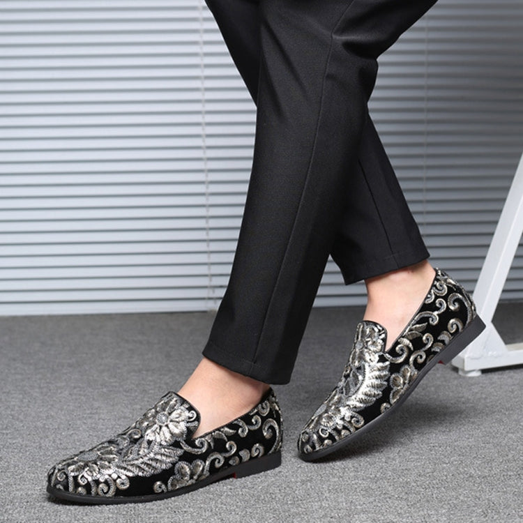 Men Casual Fashion Glitter Shoe Slip-on Shoes Loafers, 38, 39, 40, 41, 42, 43, 44, 45, 46, 47, 48
