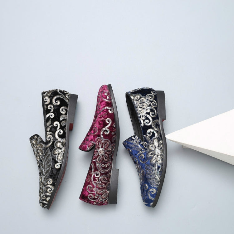 Men Casual Fashion Glitter Shoe Slip-on Shoes Loafers, 38, 39, 40, 41, 42, 43, 44, 45, 46, 47, 48