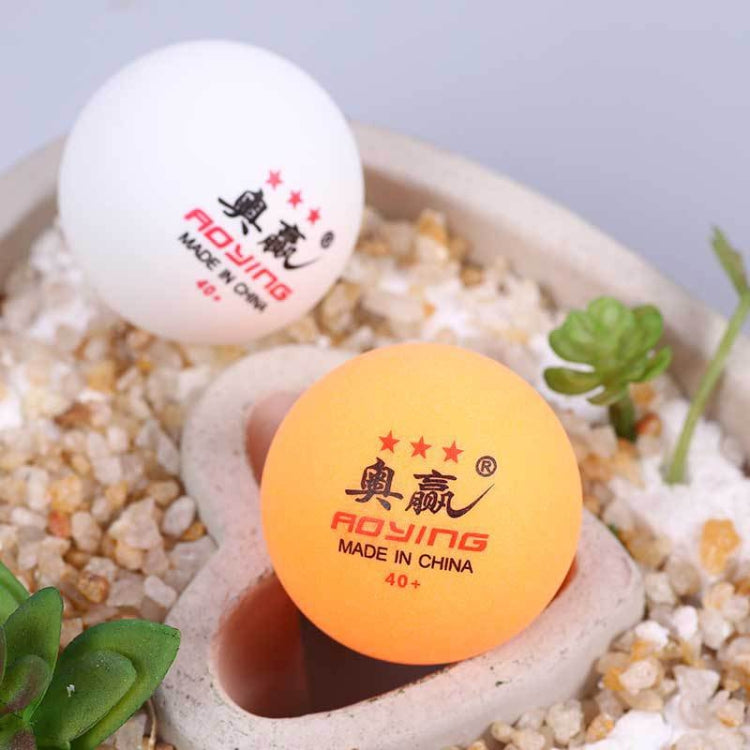 ROYING 10 PCS Professional ABS Table Tennis Training Ball, Diameter: 40mm, White 2Stars, Orange 2Stars, White 3Stars, Orange 3Stars