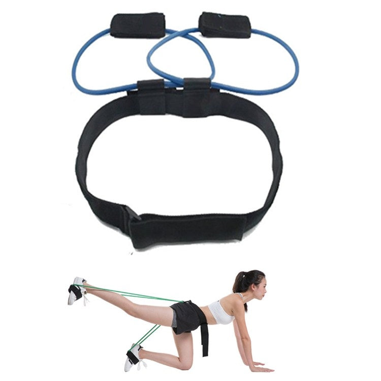 Leg Training Elastic Band Natural Latex Yoga Stretch Band Fitness Supplies, Yellow 10LB, Red 20LB, Blue 25LB, Green 30LB, Black 35LB