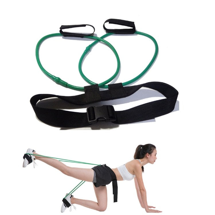 Leg Training Elastic Band Natural Latex Yoga Stretch Band Fitness Supplies, Yellow 10LB, Red 20LB, Blue 25LB, Green 30LB, Black 35LB