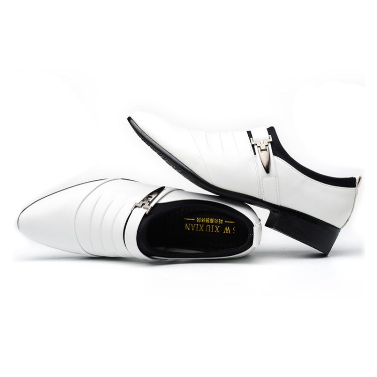 Men Set Business Dress Shoes PU Leather Pointed Toe Oxfords Shoes, 38, 39, 40, 41, 42, 43, 44, 45, 46