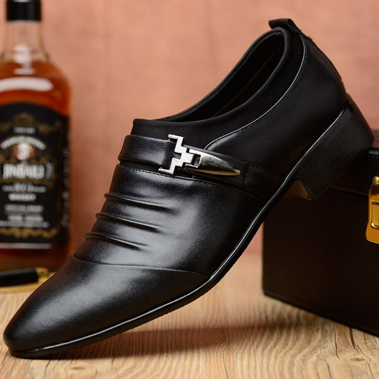 Men Set Business Dress Shoes PU Leather Pointed Toe Oxfords Shoes, 38, 39, 40, 41, 42, 43, 44, 45, 46