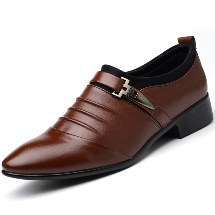 Men Set Business Dress Shoes PU Leather Pointed Toe Oxfords Shoes, 38, 39, 40, 41, 42, 43, 44, 45, 46
