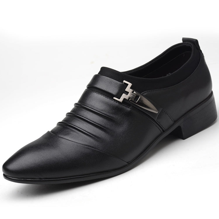 Men Set Business Dress Shoes PU Leather Pointed Toe Oxfords Shoes, 47, 48