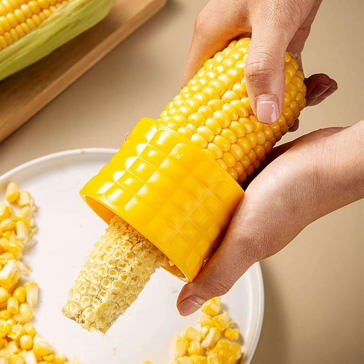 LsCook Corn Planer Thresher Stainless Steel Cooking Tool, Yellow