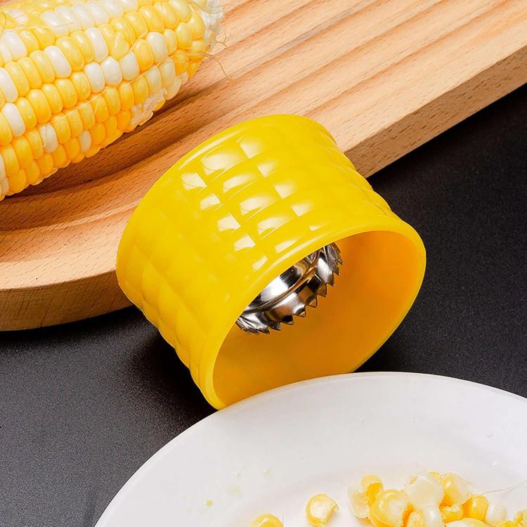 LsCook Corn Planer Thresher Stainless Steel Cooking Tool, Yellow