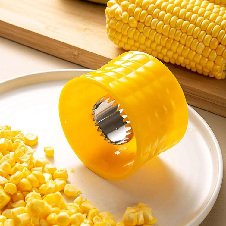 LsCook Corn Planer Thresher Stainless Steel Cooking Tool, Yellow