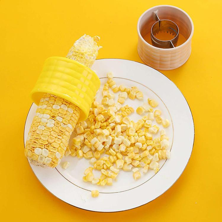 LsCook Corn Planer Thresher Stainless Steel Cooking Tool, Yellow