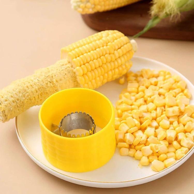 LsCook Corn Planer Thresher Stainless Steel Cooking Tool, Yellow