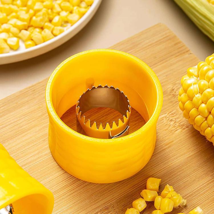 LsCook Corn Planer Thresher Stainless Steel Cooking Tool, Yellow