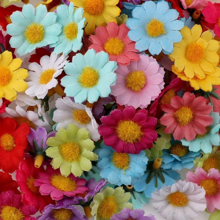 100 PCS 12 Leaf Sun Flower Head Simulation Small Chrysanthemum Sunflower Flower Head