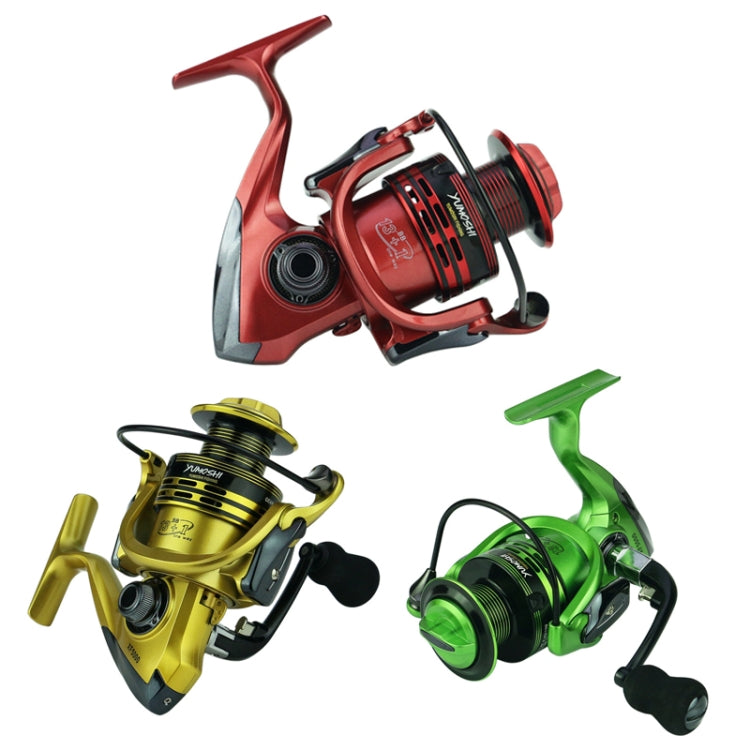Full Metal Swing Arm Metal Head Fishing Reel, YUMOSHI XF1000, YUMOSHI XF2000, YUMOSHI XF3000, YUMOSHI XF4000, YUMOSHI XF5000, YUMOSHI XF6000, YUMOSHI XF7000