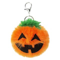 3 PCS Pumpkin Plush Keychains Fashion Car Halloween Key Chain Party Gift, Pumpkin Shape