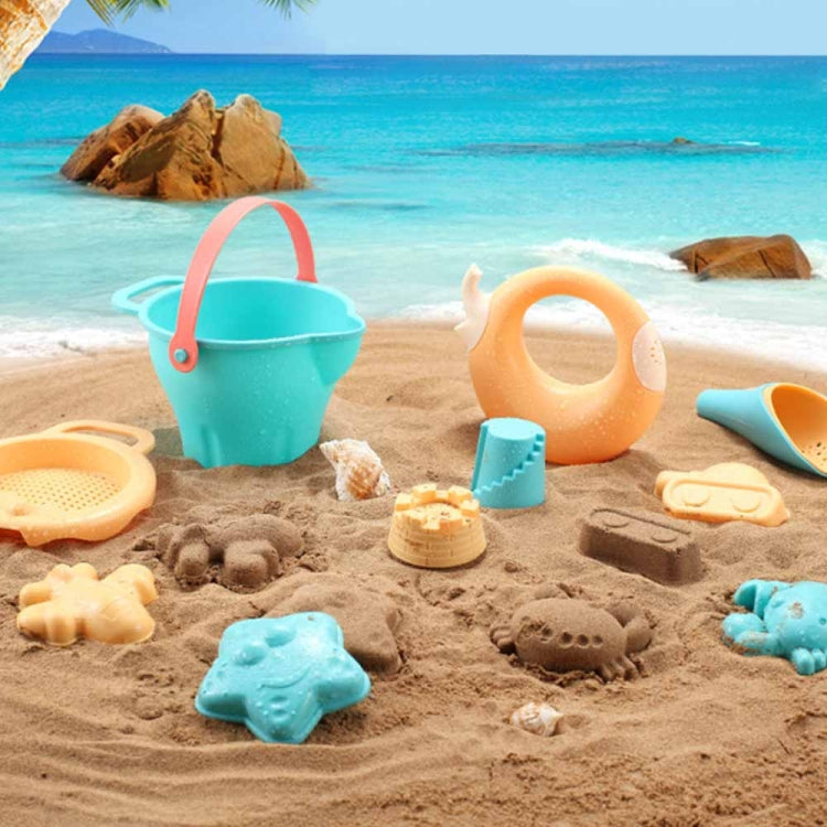 Outdoor Play Water Play Sand Soft Silicone Material Tool Children Play WaterToy Set, 5 in 1, 7 in 1, 9 in 1, 14 in 1, 17 in 1