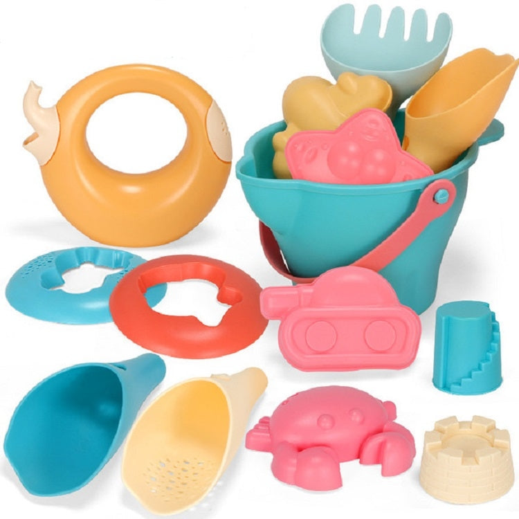 Outdoor Play Water Play Sand Soft Silicone Material Tool Children Play WaterToy Set, 5 in 1, 7 in 1, 9 in 1, 14 in 1, 17 in 1