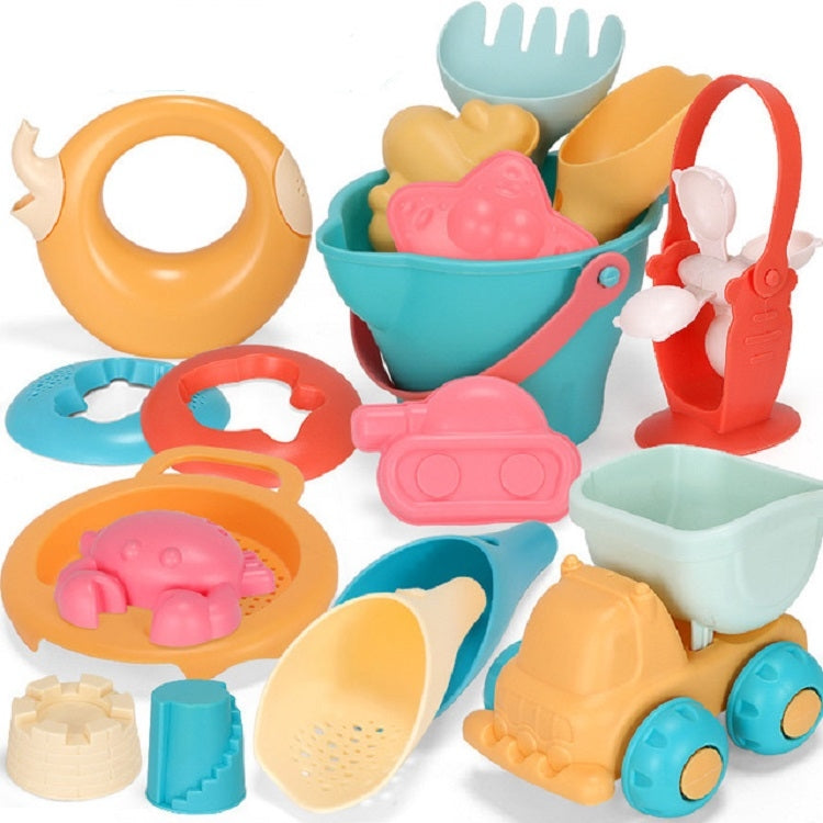 Outdoor Play Water Play Sand Soft Silicone Material Tool Children Play WaterToy Set, 5 in 1, 7 in 1, 9 in 1, 14 in 1, 17 in 1