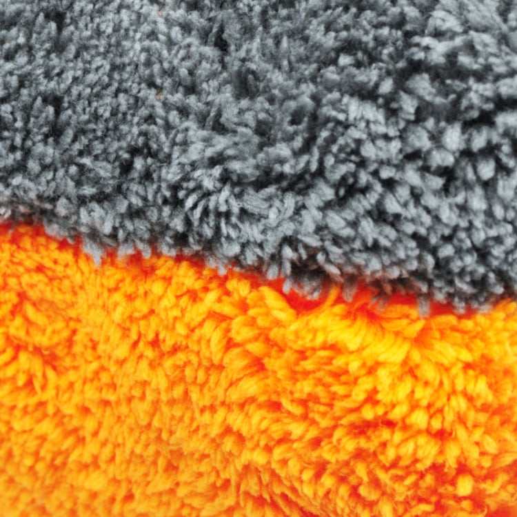Car Washing Gloves Cleaning Mitt Wash Glove Maintenance Soft Coral Fleece Car Washing Brush Cloth For Motorcycle Auto Home, Orange