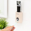 ECOCO Wheat Straw Wall-mounted Seamless Stickers Lazy Automatic Toothpaste, ECOCO Wheat Straw