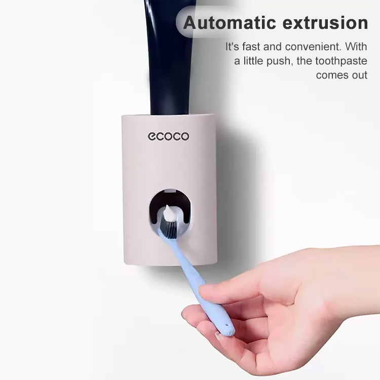 ECOCO Wheat Straw Wall-mounted Seamless Stickers Lazy Automatic Toothpaste, ECOCO Wheat Straw