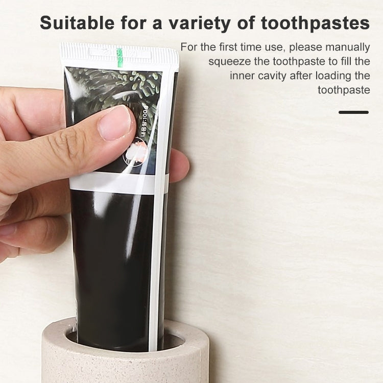 ECOCO Wheat Straw Wall-mounted Seamless Stickers Lazy Automatic Toothpaste, ECOCO Wheat Straw