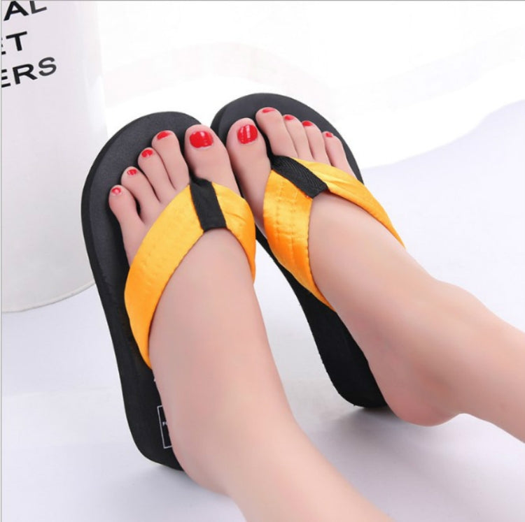 Sequin Slippers Wedge ith Flip Flops, 36, 37, 38, 39, 40