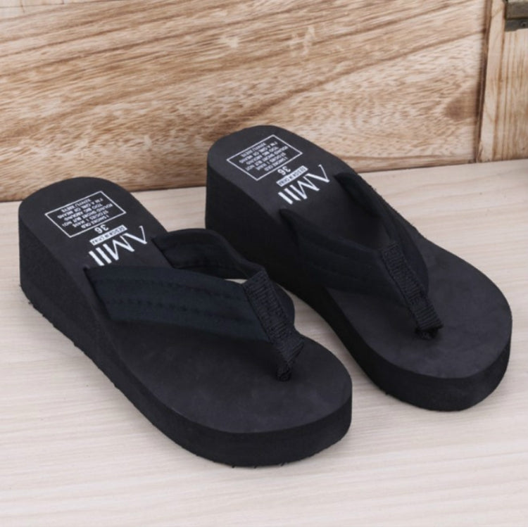 Sequin Slippers Wedge ith Flip Flops, 36, 37, 38, 39, 40