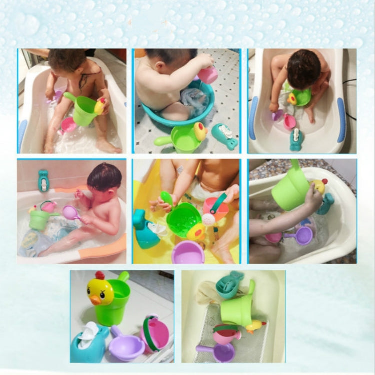 4 in 1 Children Soft Plastic Water Bottle Bath Toys Outdoor Beach Play Sand Tool Set, Water Bottle Bath Toys
