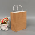 10 PCS Elegant Kraft Paper Bag With Handles for Wedding/Birthday Party/Jewelry/Clothes, 16x22x8cm, 22x27x11cm, 12x15x6cm, 26x33x12cm, 32x25x11cm, 42x31x12cm