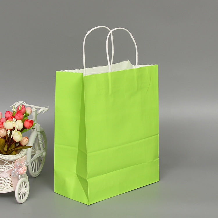 10 PCS Elegant Kraft Paper Bag With Handles for Wedding/Birthday Party/Jewelry/Clothes, 16x22x8cm, 22x27x11cm, 12x15x6cm, 26x33x12cm, 32x25x11cm, 42x31x12cm
