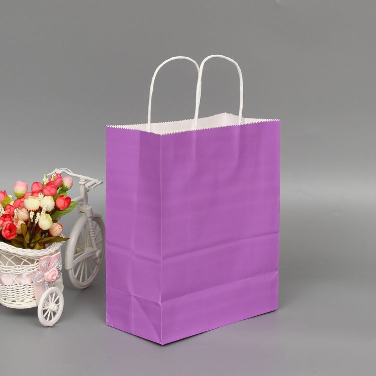 10 PCS Elegant Kraft Paper Bag With Handles for Wedding/Birthday Party/Jewelry/Clothes, 16x22x8cm, 22x27x11cm, 12x15x6cm, 26x33x12cm, 32x25x11cm, 42x31x12cm