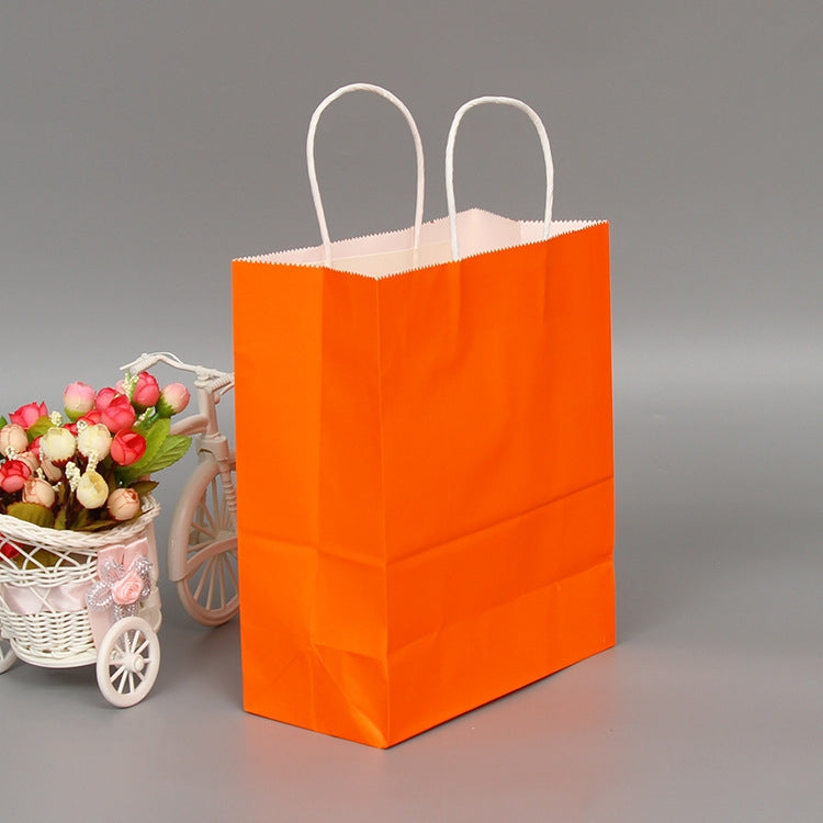 10 PCS Elegant Kraft Paper Bag With Handles for Wedding/Birthday Party/Jewelry/Clothes, 16x22x8cm, 22x27x11cm, 12x15x6cm, 26x33x12cm, 32x25x11cm, 42x31x12cm
