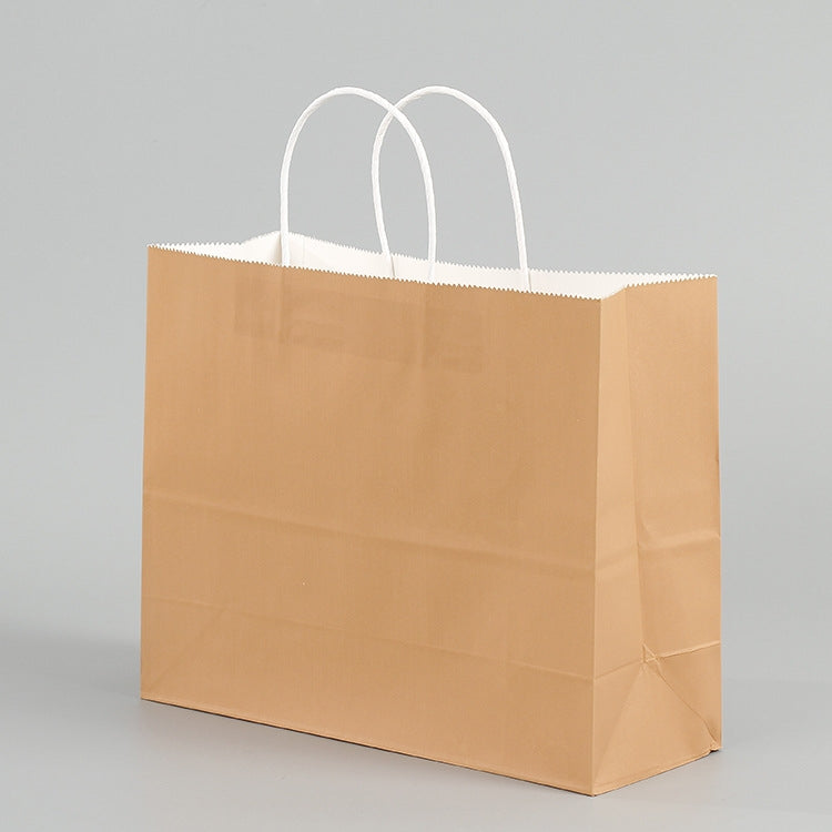 10 PCS Elegant Kraft Paper Bag With Handles for Wedding/Birthday Party/Jewelry/Clothes, 16x22x8cm, 22x27x11cm, 12x15x6cm, 26x33x12cm, 32x25x11cm, 42x31x12cm