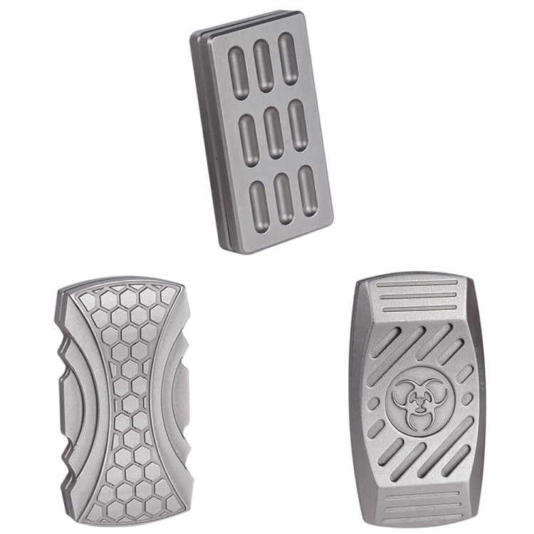 FS01 Stainless Steel Metal Magnetic Push Card Decompression Toy Fingertip Gyro, B Model, C Model, D Model