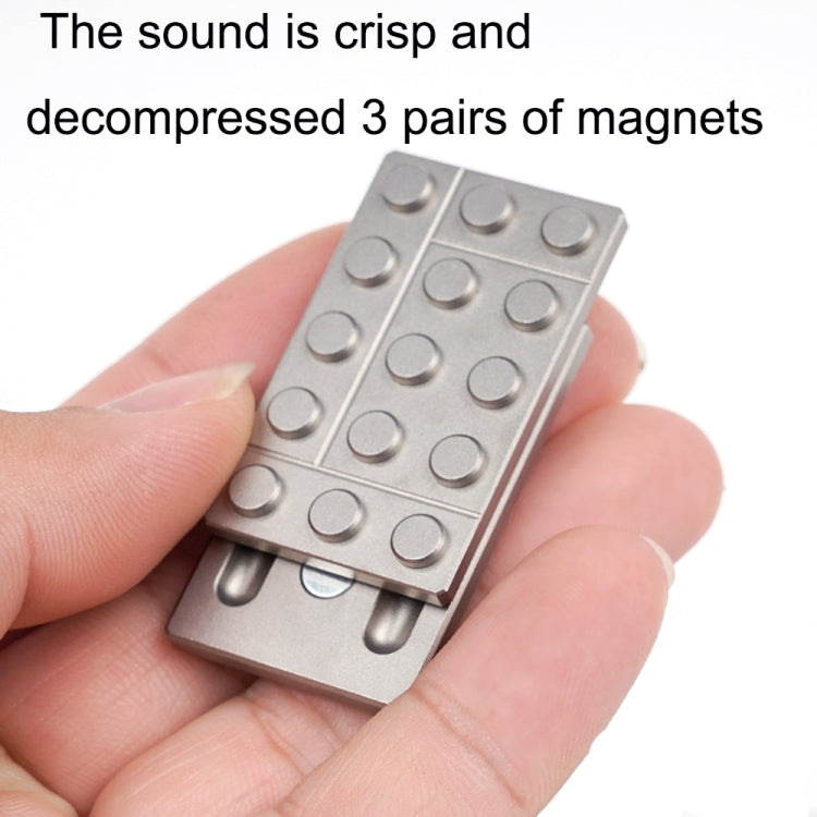 FS01 Stainless Steel Metal Magnetic Push Card Decompression Toy Fingertip Gyro, B Model, C Model, D Model