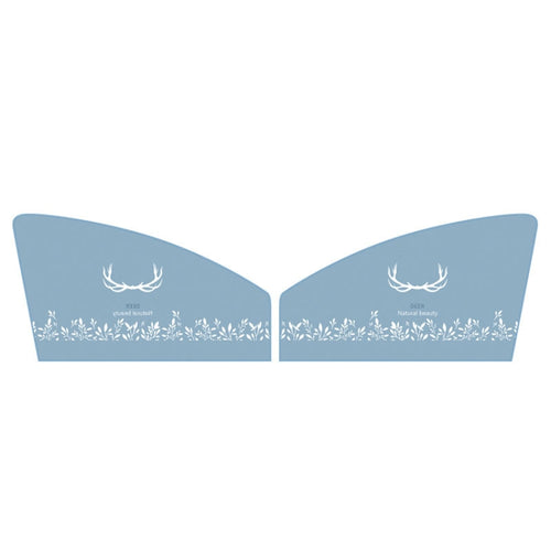 1 Pair Car Window Magnet Sunshade Curtain Heat Insulation Sun Block, 1 Pair (Hedgehog), 1 Pair (Blue Owl), 1 Pair (Antlers), 1 Pair (Kangaroo), 1 Pair (Catman)