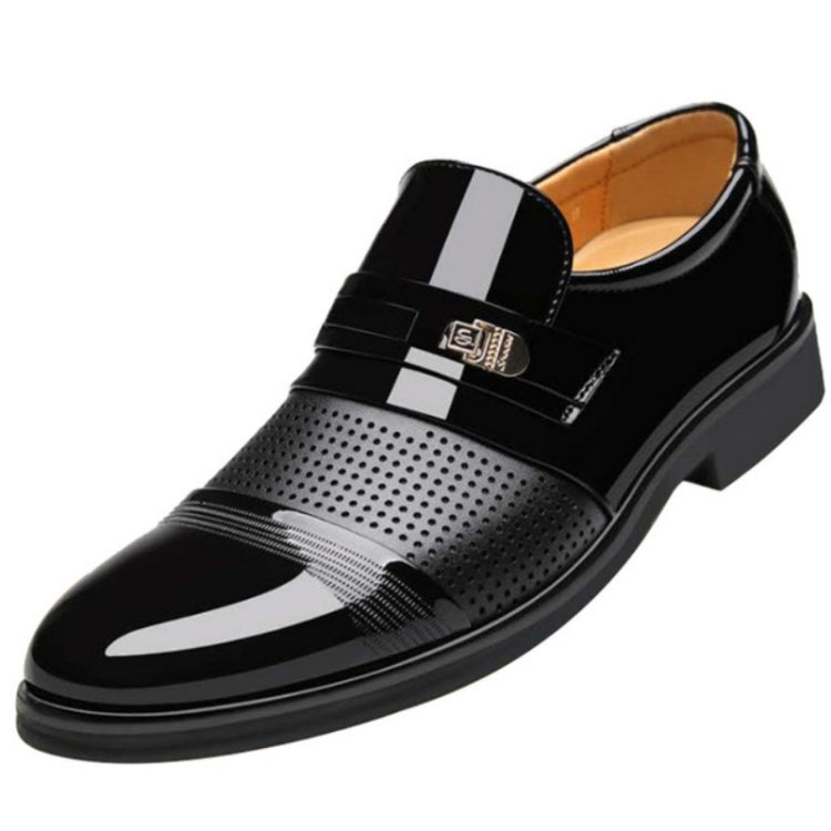 Men Summer Hole Shoe Slip-on Dress Business Shoes, 38, 39, 40, 41, 42, 43, 44, 45, 46, 47, 48