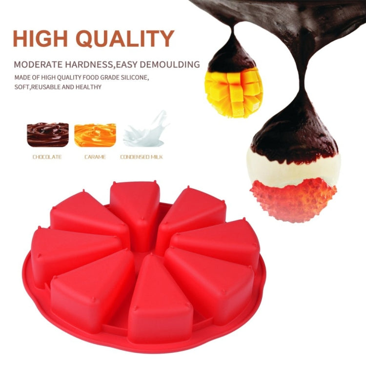 DIY Silicone Eight-point Triangle Mould Silicone Cake Mold Baking Tool, Random Color Delivery, Eight-point Triangle Mould