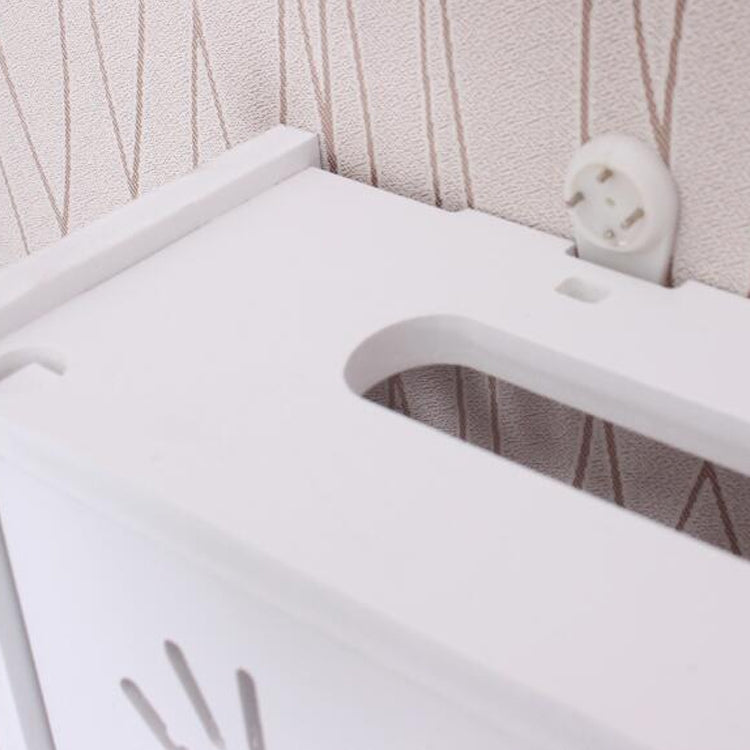 Wifi Router Box PVC Wall-mounted Shelf Hanging Board Bracket Storage Box, 41x23x8.5cm