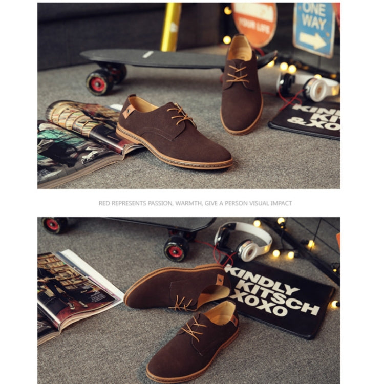 Oxford Suede Leather formal Shoes Male Casual Classic Sneakers, 38, 39, 40, 41, 42, 43, 44, 45, 46, 47, 48