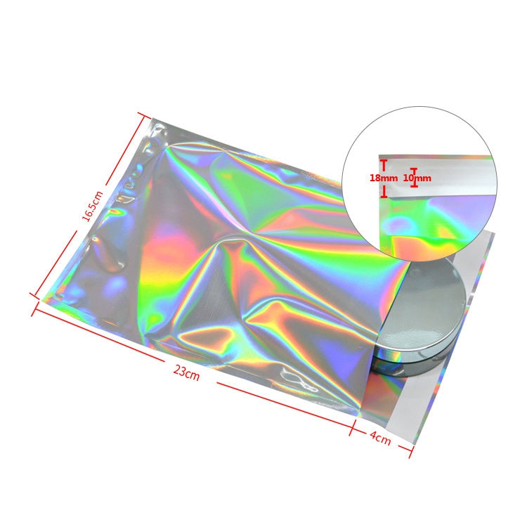 100 PCS / Set  Laser Self Sealing Plastic Envelopes Mailing Bags Gift Packaging Bags, 16.5cmx23cm+4cm, 23cmx32.5cm+4cm, 35cmx40cm+4cm