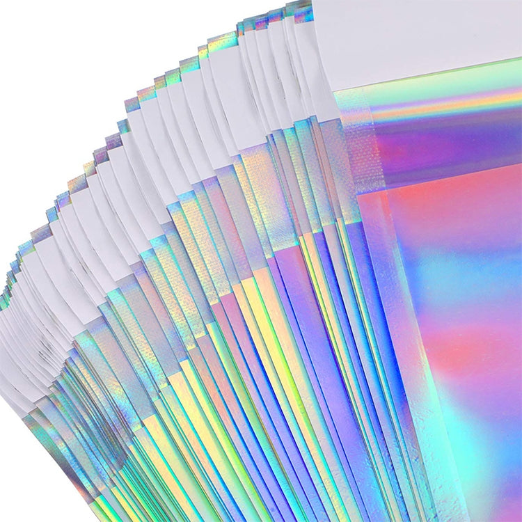 100 PCS / Set  Laser Self Sealing Plastic Envelopes Mailing Bags Gift Packaging Bags, 16.5cmx23cm+4cm, 23cmx32.5cm+4cm, 35cmx40cm+4cm